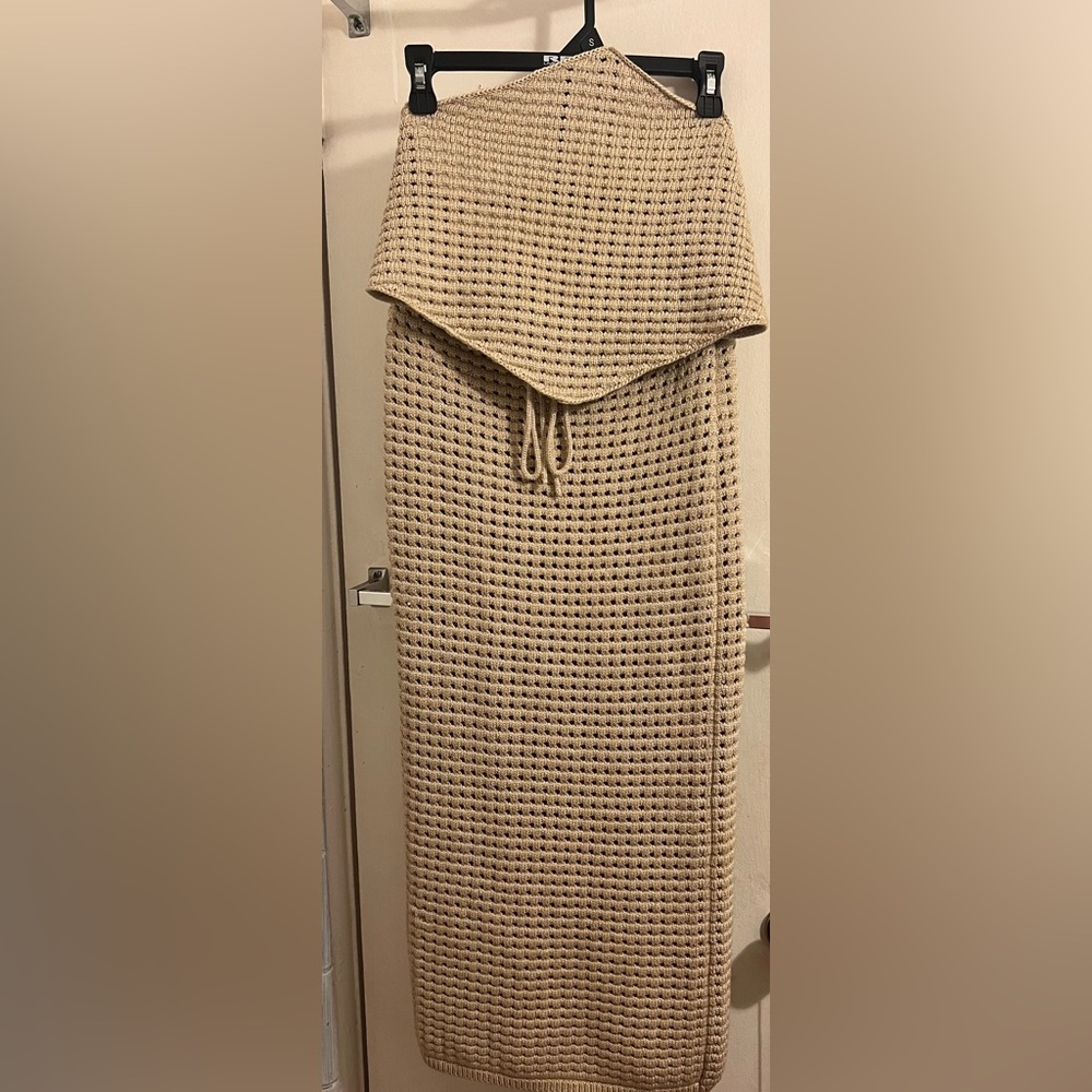 Gianni Bini Crotchet tube skirt and halter top